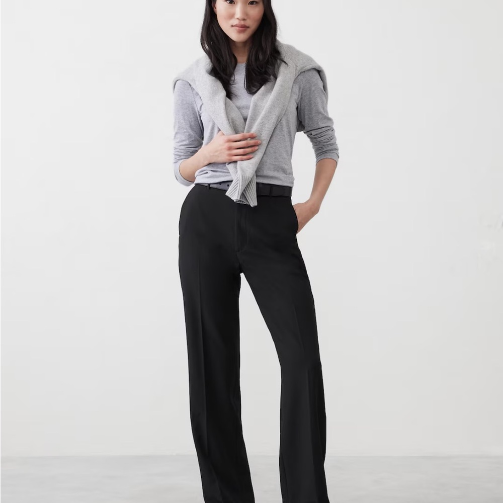 BR straight sculpt stretch pants. petite 0. brand new with tags!!